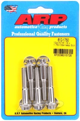 ARP 5/16 Inch -18 x 1.750 12pt SS Bolts (Set of 5)