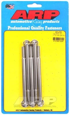 ARP 5/16-18 x 4.750 Hex SS Polished Bolts (Set of 5)