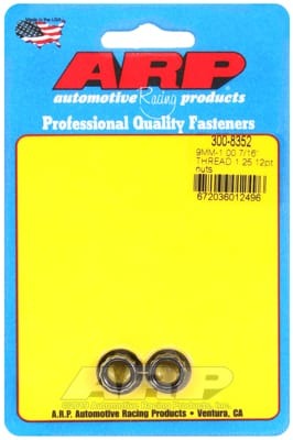 ARP M9 x 1.25 12pt Black Nut Kit (Set of 2)