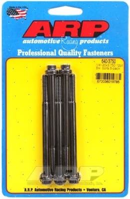ARP 1/4-20 x 3.750 12pt Black Oxide Bolts (Set of 5)