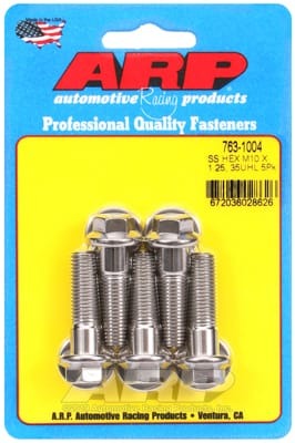 ARP M10 x 1.25 x 35 Hex SS Bolts (Set of 5)
