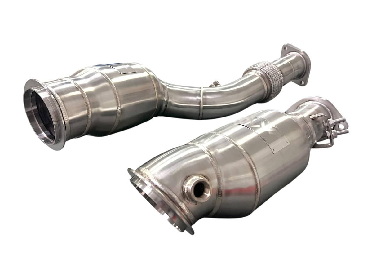 Pre Order MAD BMW S58 Catted Downpipes M2 M3 M4 G87 G80 G82 G83 W/ No CEL Guarantee & Flex Section