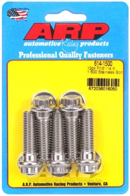 ARP 7/16in - 14 X 1.500 1/2in 12pt SS Bolts (Set of 5)