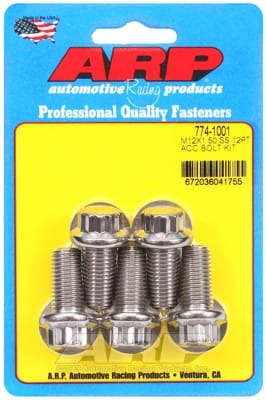 ARP M12x 1.50 x 25 SS 12pt Bolts (Set of 5)