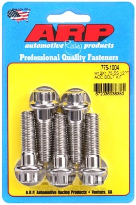 ARP M12 x 1.75 x 40 12pt SS Bolts (Set of 5)