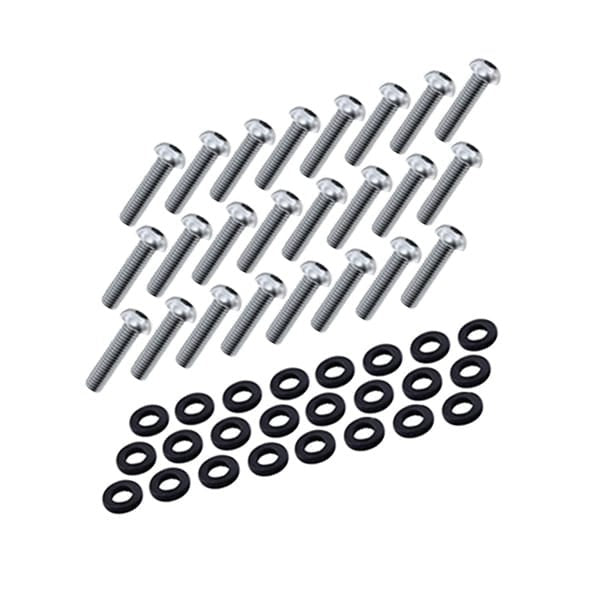 Nuke Performance 24 bolts and nylon washers for CFC Unit , M6x20