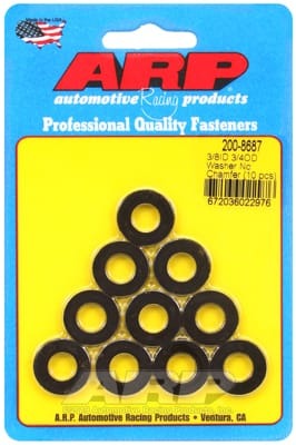 ARP 3/8inID 3/4inOD Black Washers (Set of 10)
