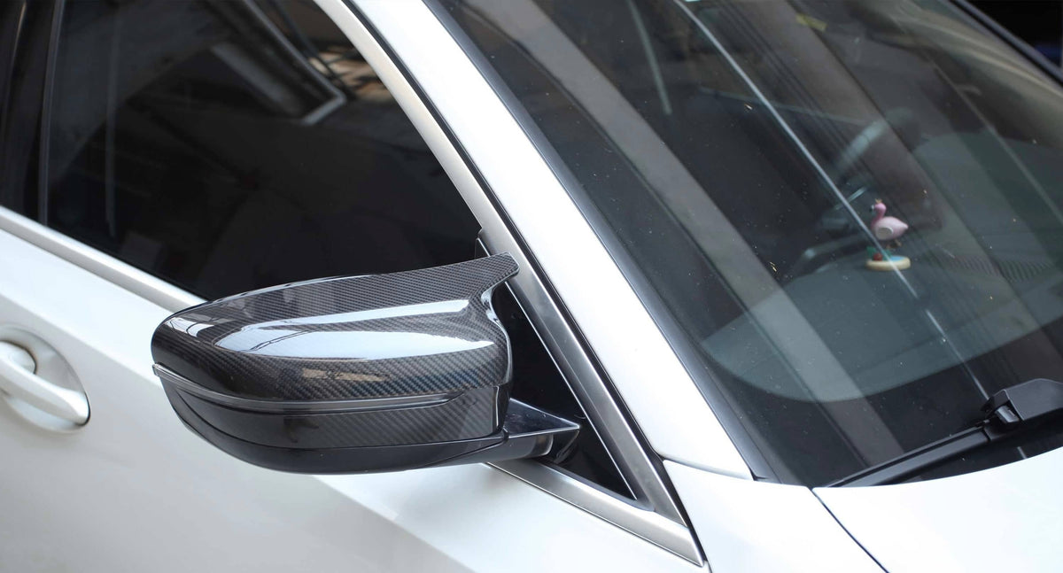 5 Series G30 F9X Style Dry Carbon Fiber Mirror Cover RHD Replacement