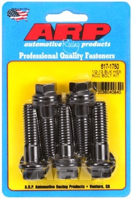ARP 1/2-13 x 1.750 Hex Black Oxide Bolts (Set of 5)