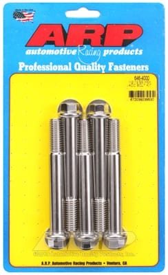 ARP 1/2-13 x 4in SS Hex Bolt Kit (Set of 5)
