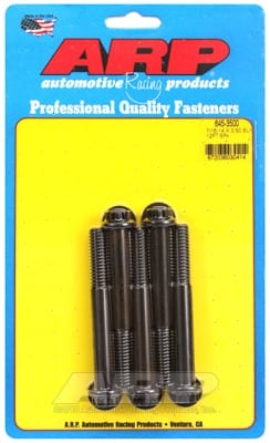 ARP 7/16 Inch -14 x 3.500 12pt 1/2 Wrenching Black Oxide Bolts (Set of 5)