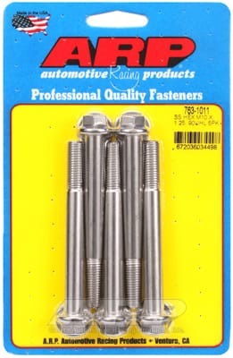 ARP M10 x 1.25 x 90 SS Hex Bolts (Set of 5)