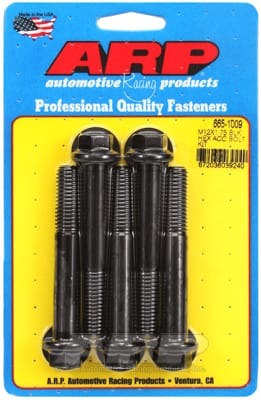 ARP M12 x 1.75 x 80 Hex Black Oxide Bolts (Set of 5)