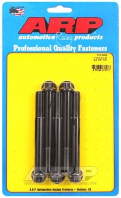 ARP 7/16-20 x 4.000 12pt Black Oxide Bolts (Set of 5)