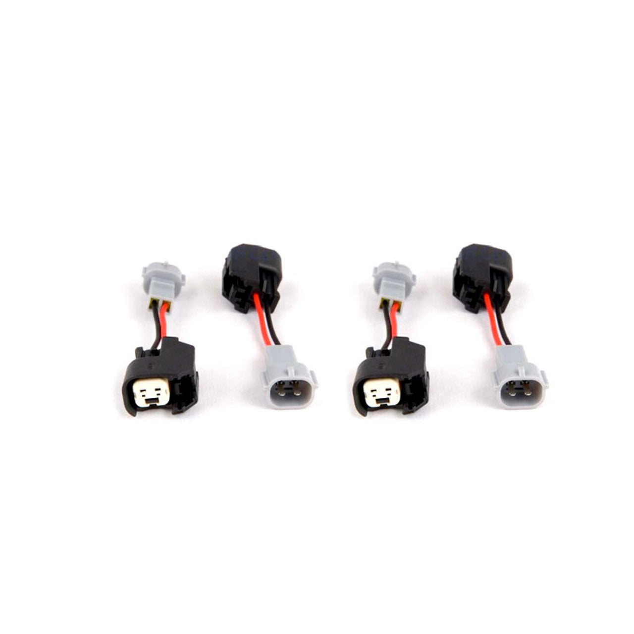 Fuel Injector Clinic Injector Plug Adaptors - US Car/EV6 (Female) to Denso (Male) Set of 4 - Universal