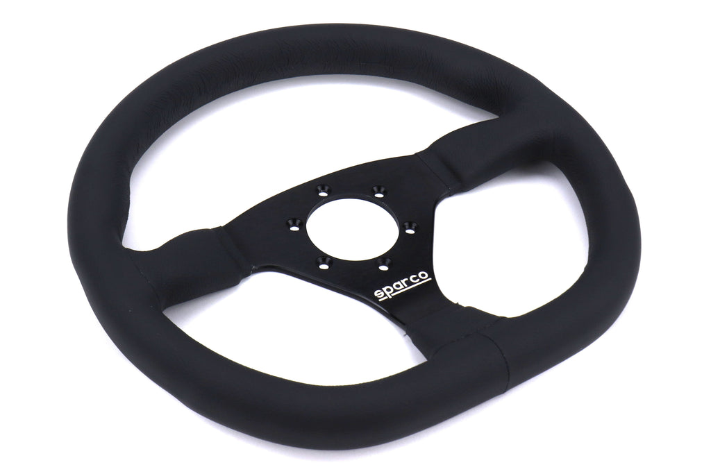 Sparco L360 Black Leather Steering Wheel - Universal