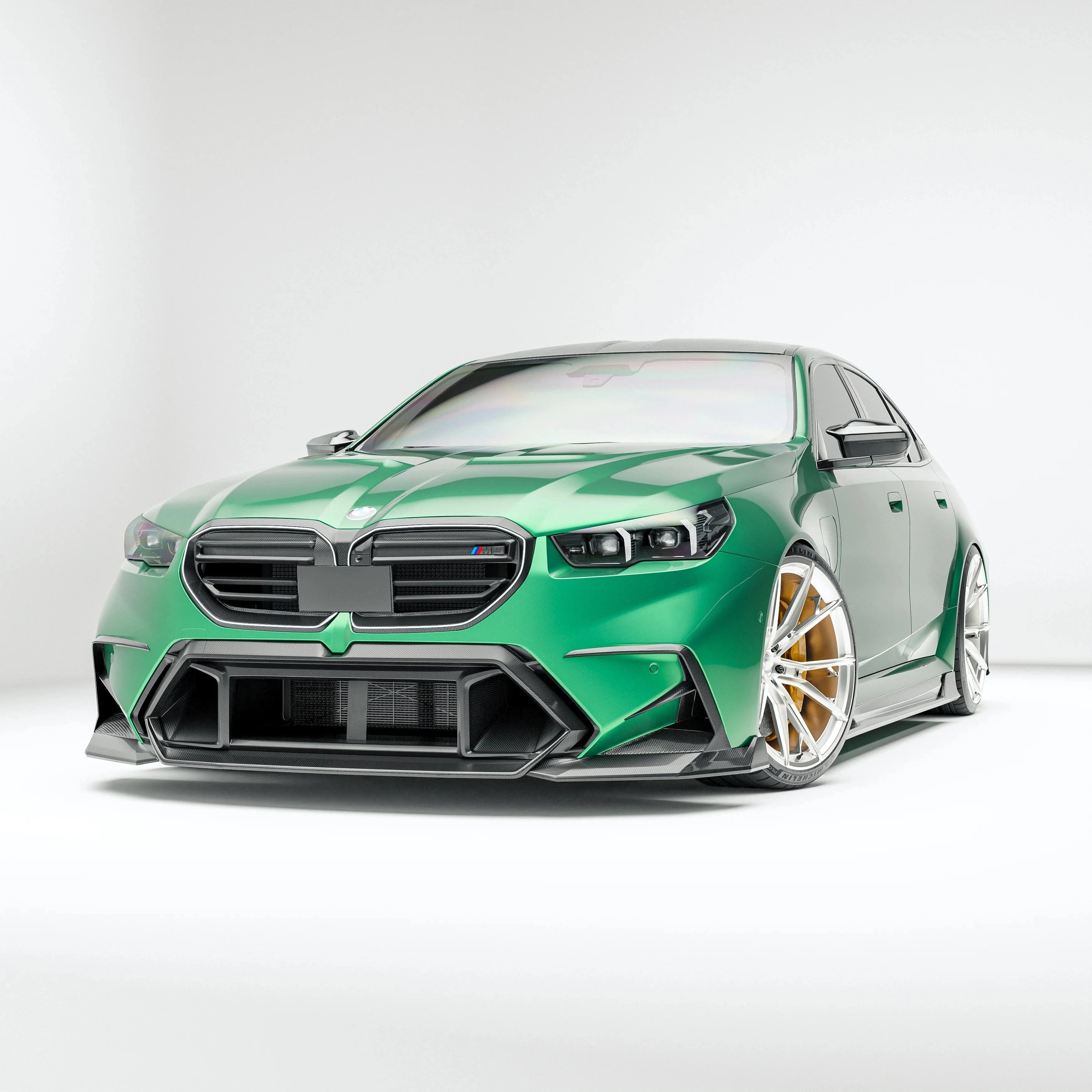 Revozport Carbon Fiber Front Bumper Air Intake Vent for BMW G90 M5 2025+