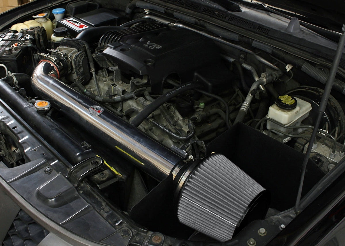 HPS Shortram Air Intake Kit 2005-2015 Nissan Xterra 4.0L V6, Includes Heat Shield, 827-567