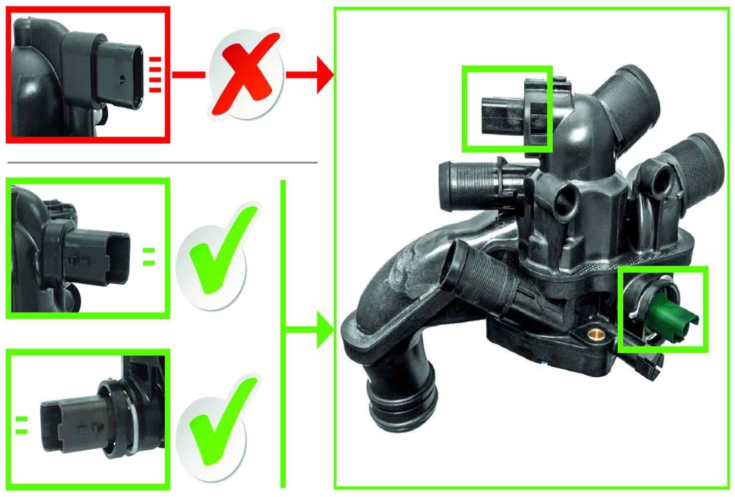Mini Cooper Engine Cooling Thermostat With Housing By Uro 11538699290