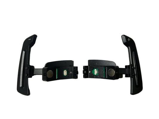 Kies Motorsports Porsche 992 Aluminum Alloy (Black) w/ Carbon Fiber Option Magnetic Paddle Shifters