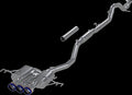MBRP T304 Stainless Steel 3in Cat-Back - Triple Center Outlet with Burnt End Tips - 2023-2024 Honda Civic Type R