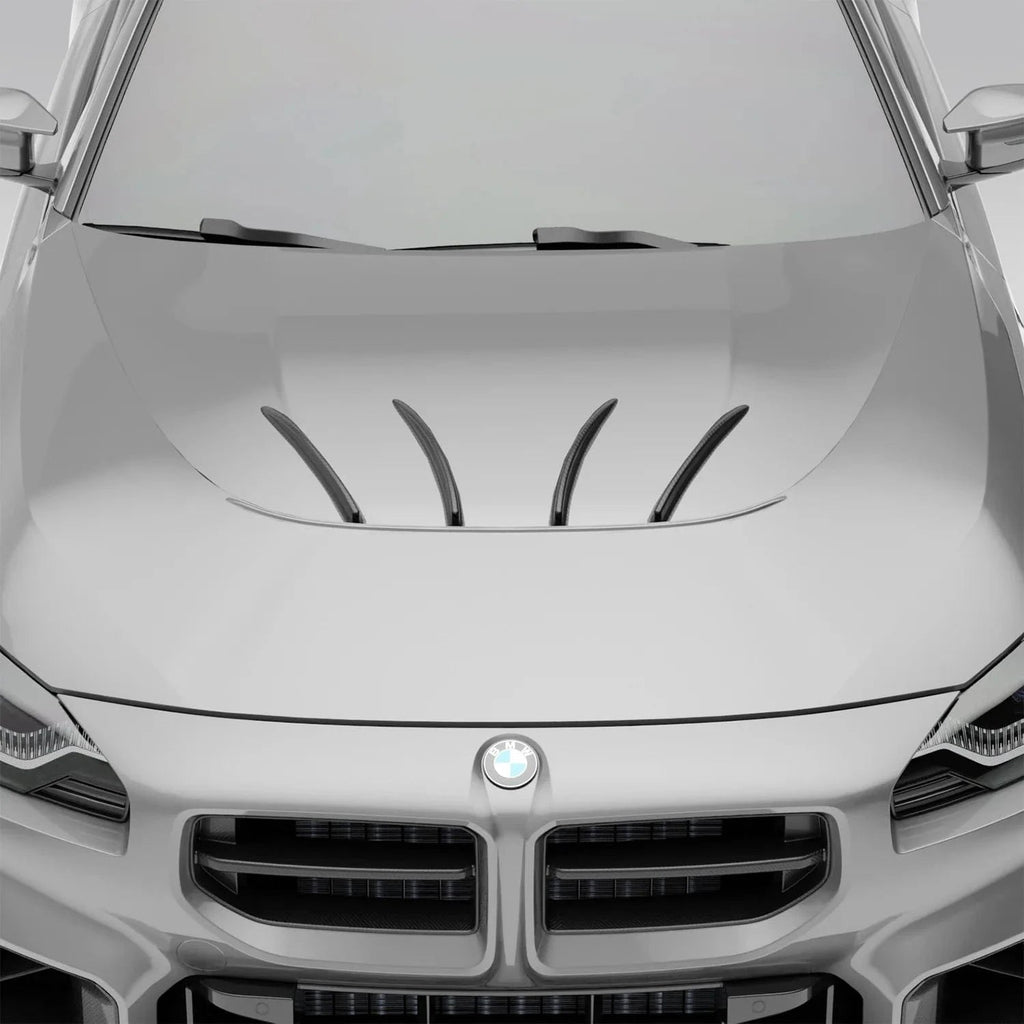 Revozport BMW M2 G87 Carbon Fiber Hood Strakes