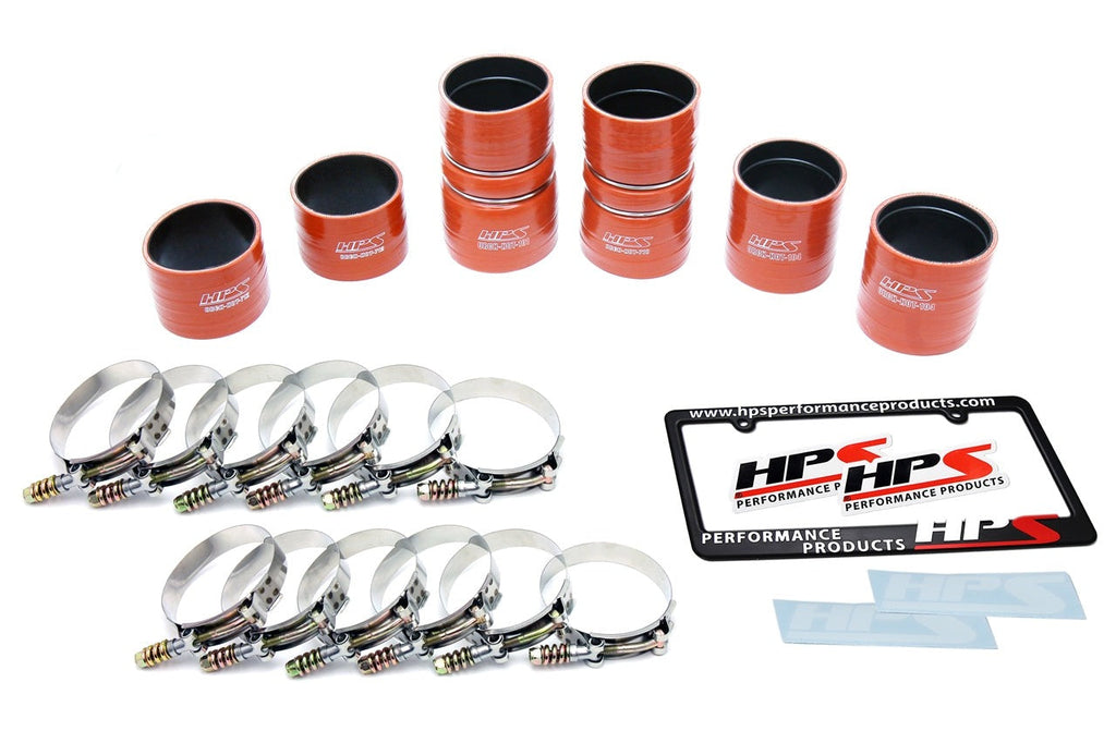 HPS High Temp Reinforced Silicone Intercooler Hose Boots Kit Ford Late 1999 - 2003 F350 Superduty 7.3L PowerStroke Diesel