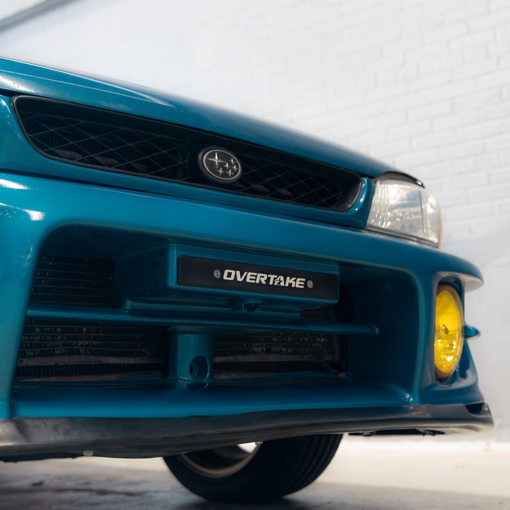 OVERTAKE Front License Plate Delete - Subaru 2002-2014 WRX, 2004-2014 STI, 2022-2026 BRZ/GR86, 1998-2016 Impreza