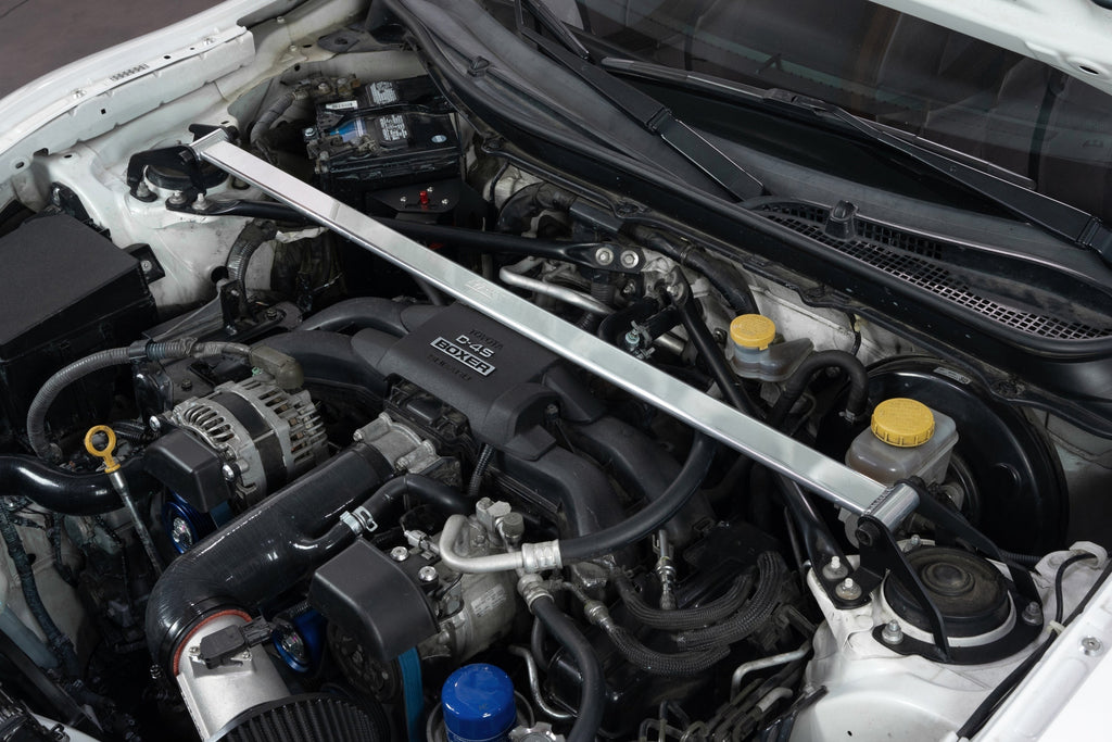 HPS Performance Front Strut Bar 2017-2020 Toyota 86 ZN6, Polished, 42-121P