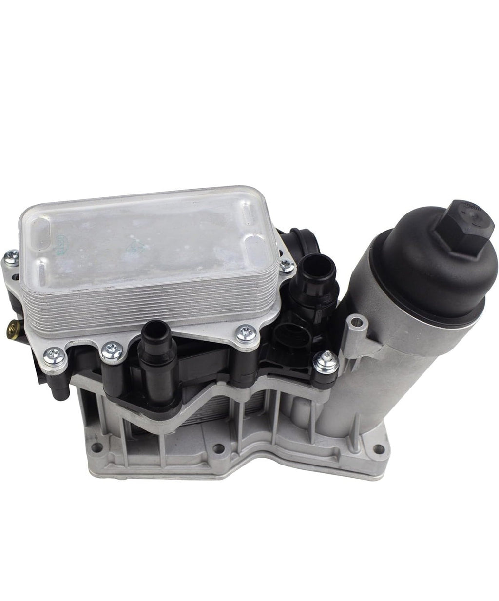 BMW F30 328d Oil Filter Housing W/Cooler By RhineWerks W/OEM Filter 11428507697 (Aluminum Upgrade)