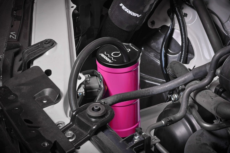 PERRIN Coolant Overflow Tank - Hyper Pink 2002-2025 Subaru WRX / 2004-2021 STI / 2013-2026 BRZ/GR86/FRS/86