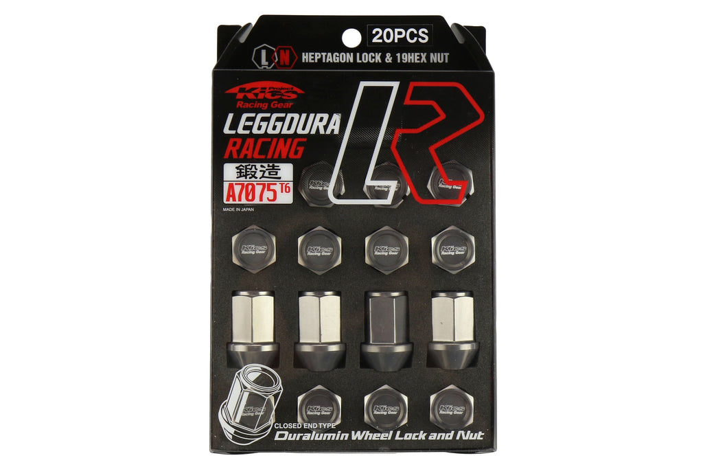 Project Kics Leggdura Racing Lug Nuts Gunmetal M12X1.25 - Universal