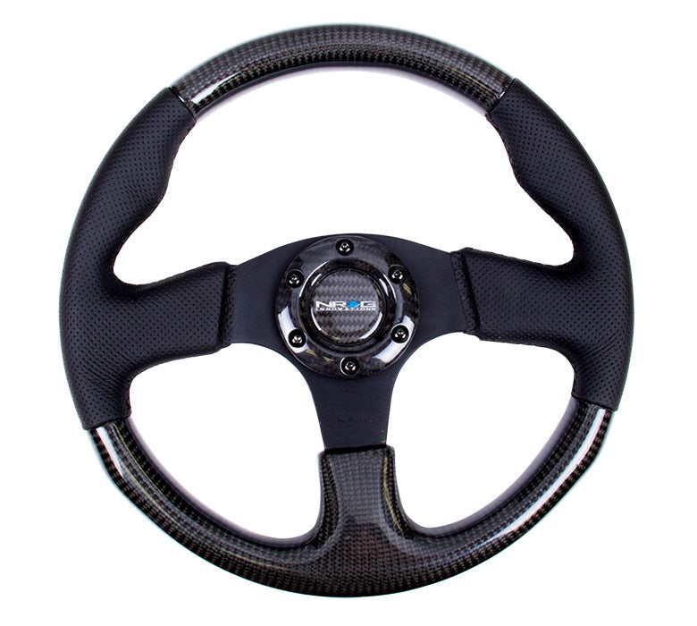 NRG Carbon Fiber Steering Wheel NRG 315mm With Black Stitching - Universal