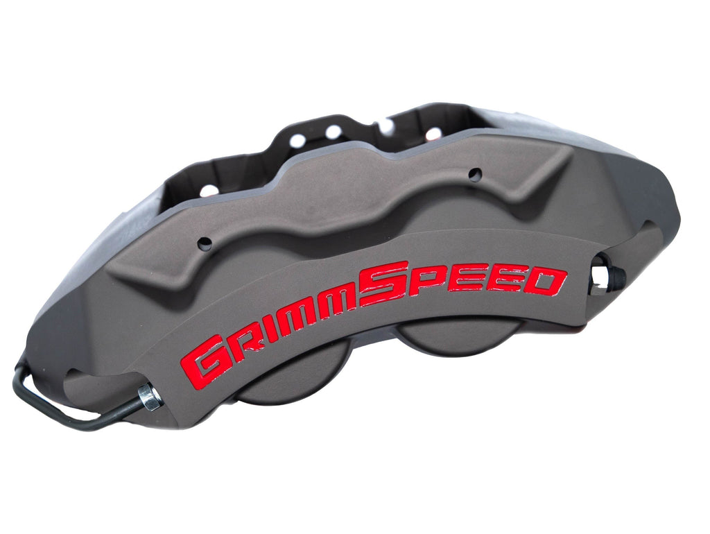 GrimmSpeed 4-Piston Brake Caliper Kit (326mm Rotor) - Gunmetal Gray - 2013-2025 Scion FR-S / Subaru BRZ / Toyota GR86