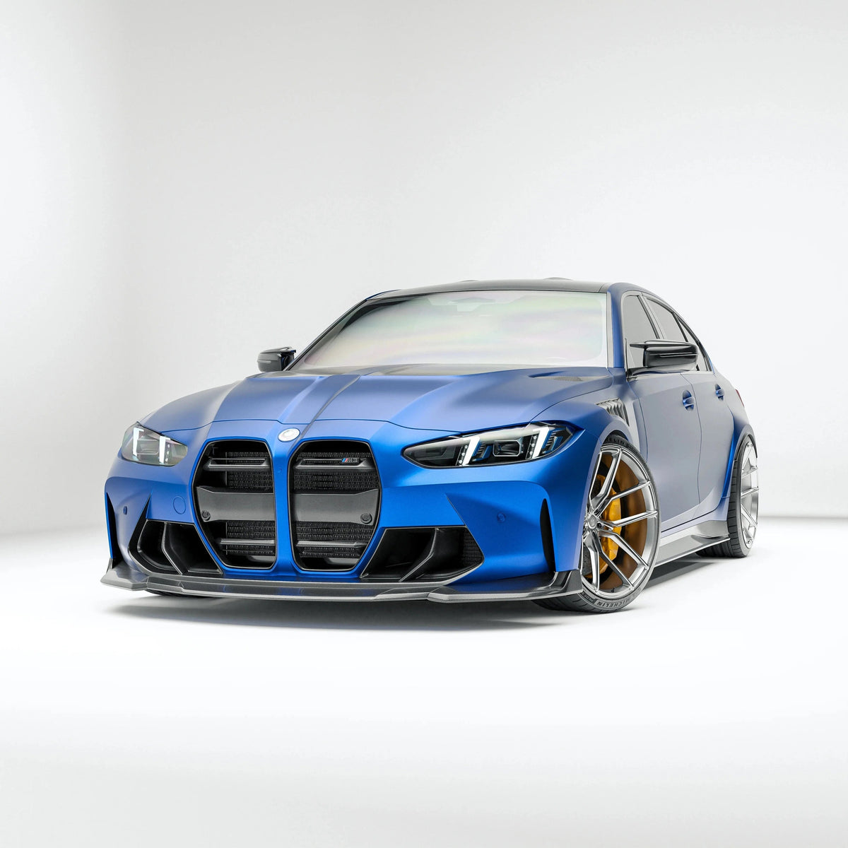 Revozport Carbon Fiber Front Lip for BMW G80 G81 M3 2021-2024