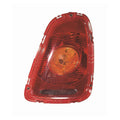 Mini Cooper Rear Tail Light W/ Yellow Turn Signal By Depo 63212757009 or 63212757010