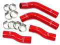 HPS Red Reinforced Silicone Coolant Hose Kit (4pc set) front radiator Toyota 90-99 MR2 3SGTE Turbo