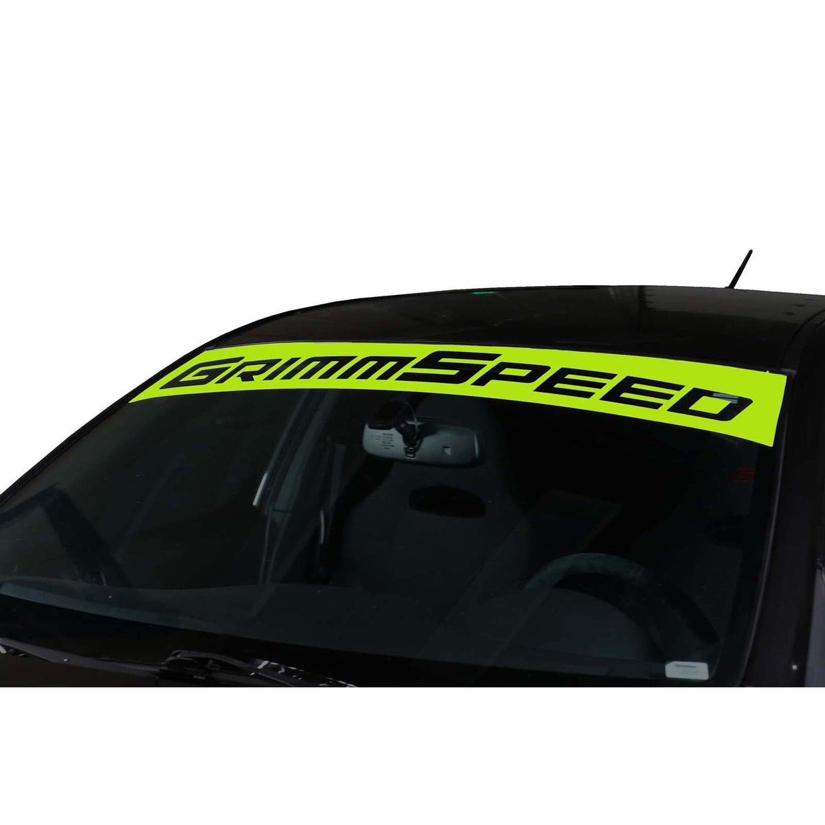 GrimmSpeed Windshield Banner Neon Green - Universal