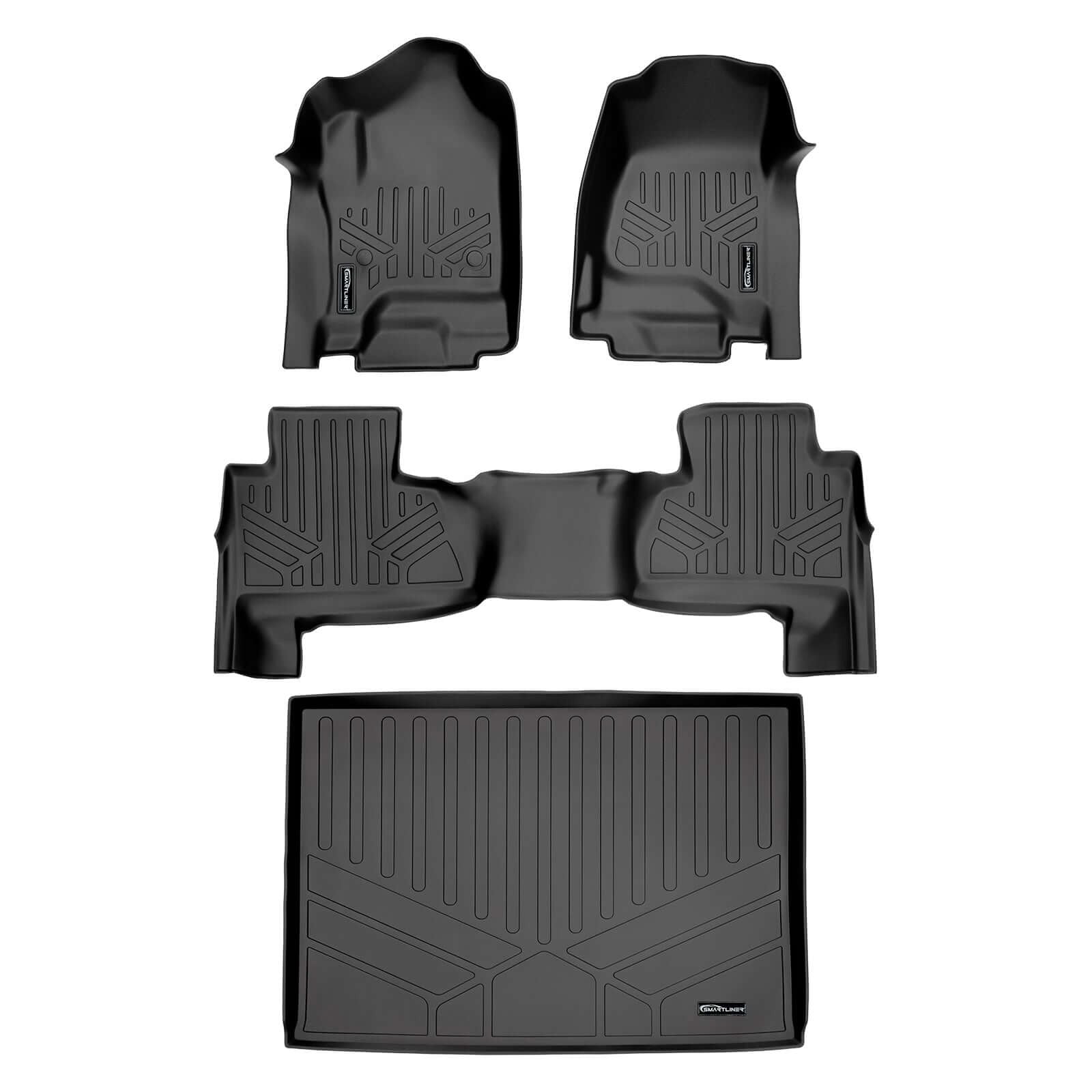 SMARTLINER Floor Liners for 2015-2020 Suburban / Yukon XL ((2nd Row Bench))