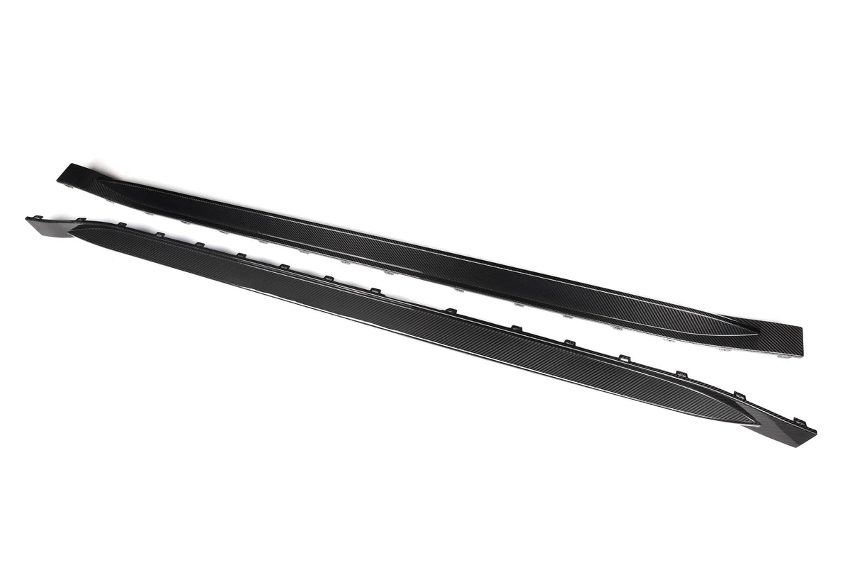 G8X OEM Dry Carbon Fiber Side Skirts