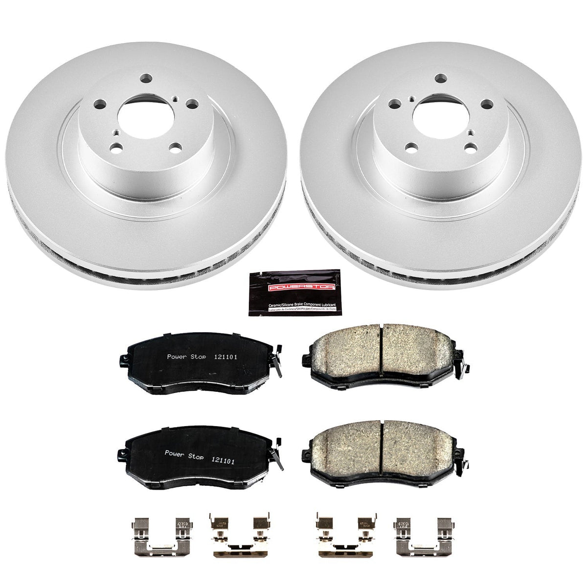 Power Stop Z17 Coated Brake Kit (Front) - 2013-2016 Scion FR-S / 2013-2020 Subaru BRZ / 2017-2019 Toyota 86