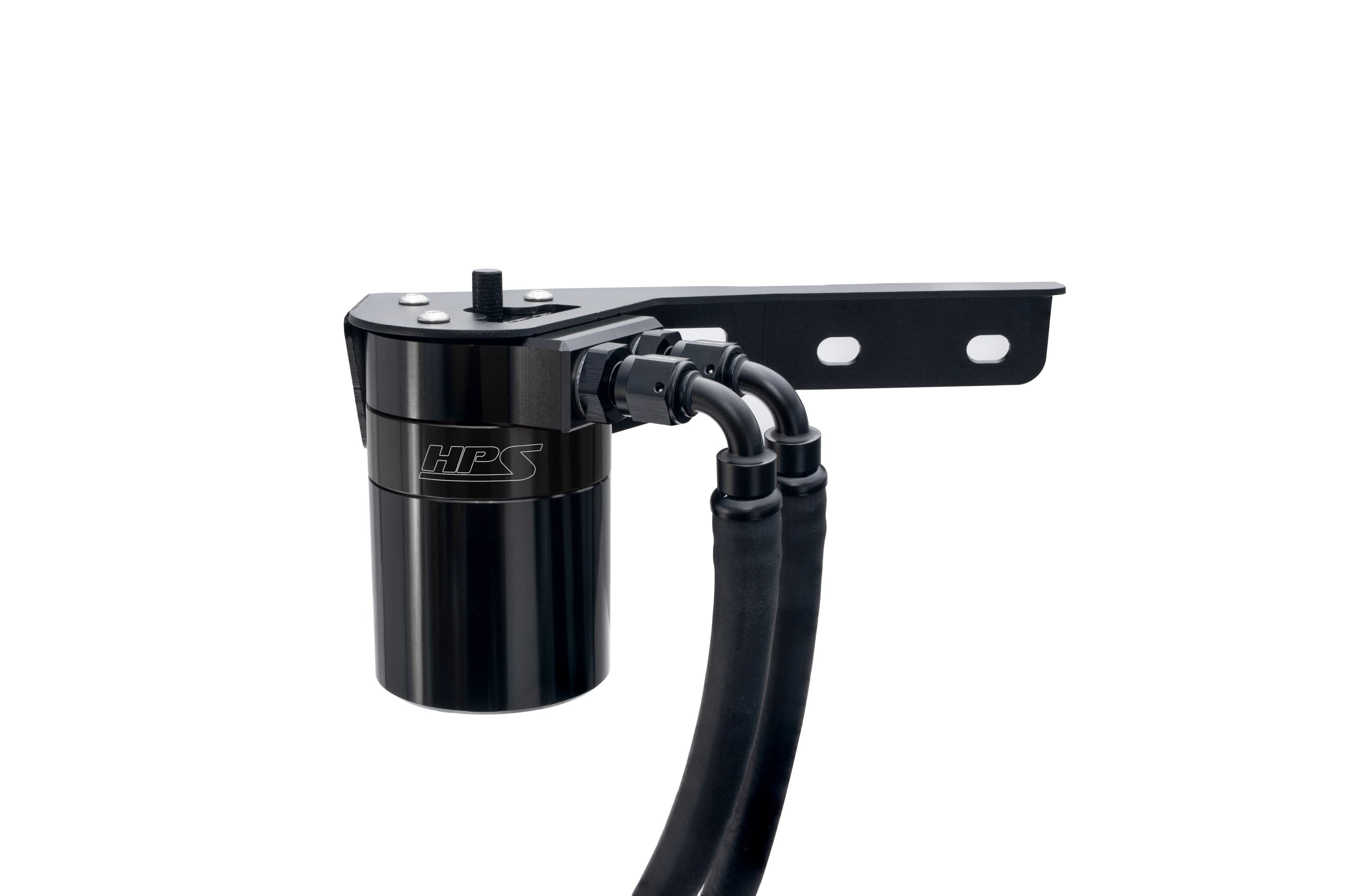 HPS Performance Aluminum Oil Catch Can Kit 2019-2026 Acura RDX 2.0L Turbo, Black, 860-015WB