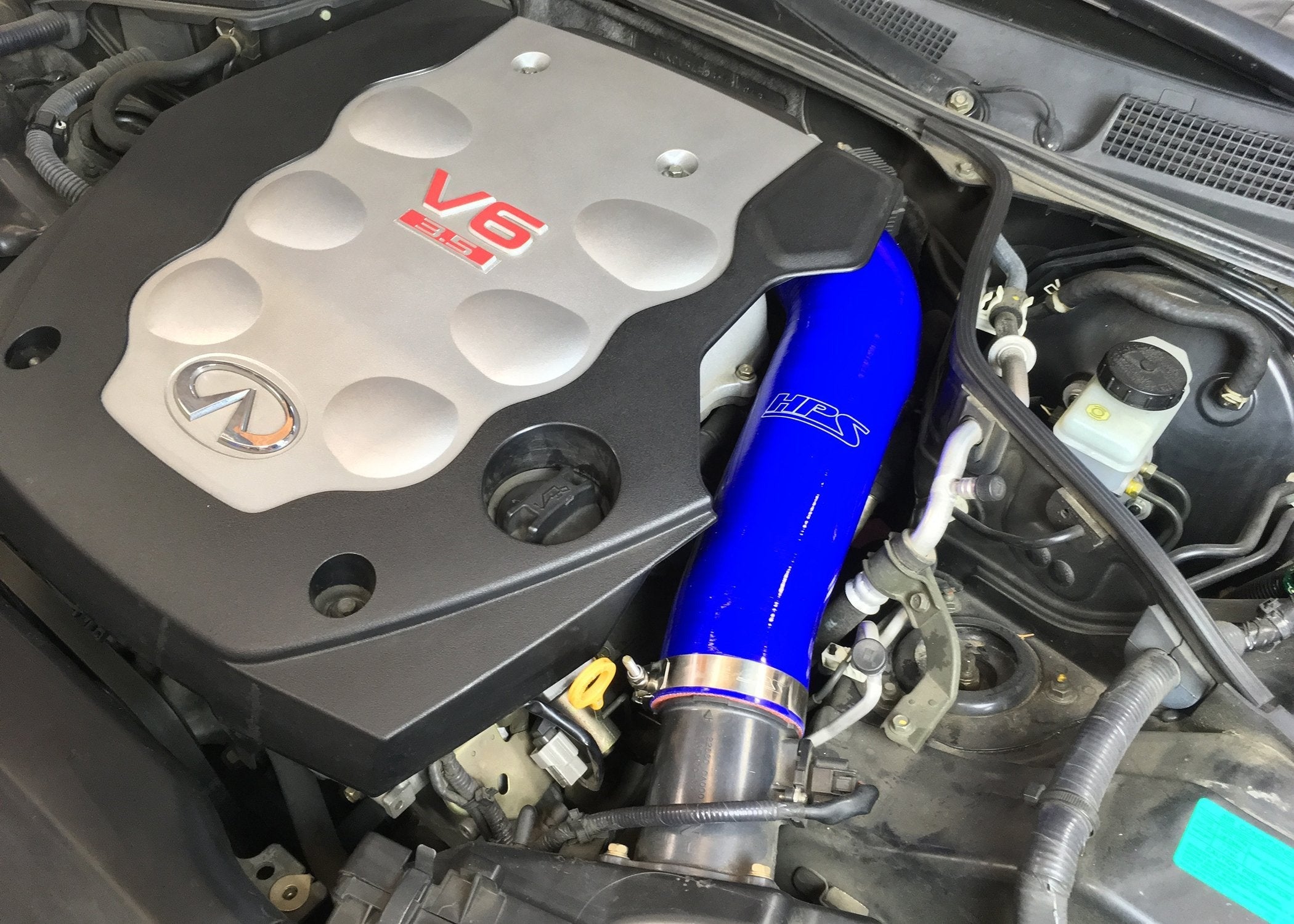 HPS Silicone Post MAF Air Intake Hose Kit Infiniti 03-07 G35 Coupe 3.5L V6, 57-1592