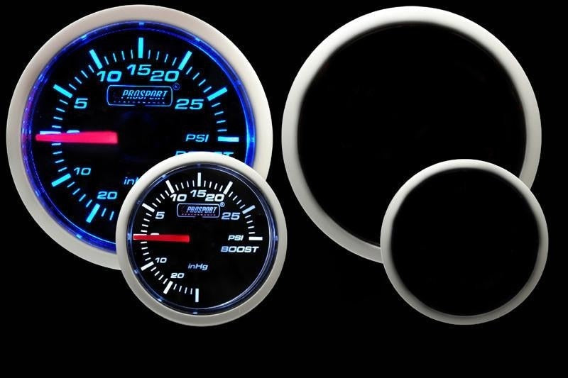 ProSport Electrical Boost Gauge W/ Sender Blue/White 52mm - 2015+ WRX / 2015+ STI