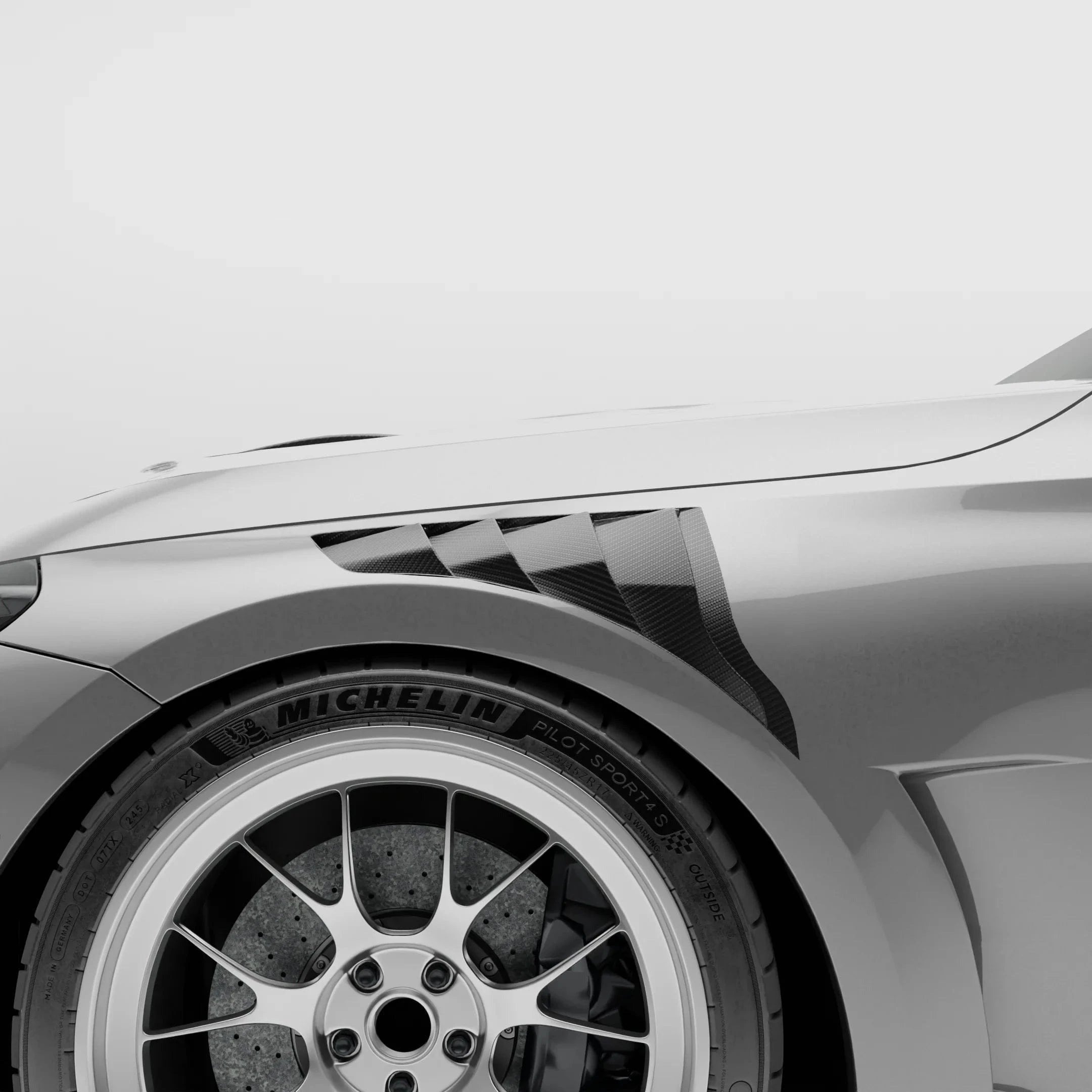 Revozport Carbon Fiber Side Fenders for BMW G87 M2-V1 HYBIRD FENDER