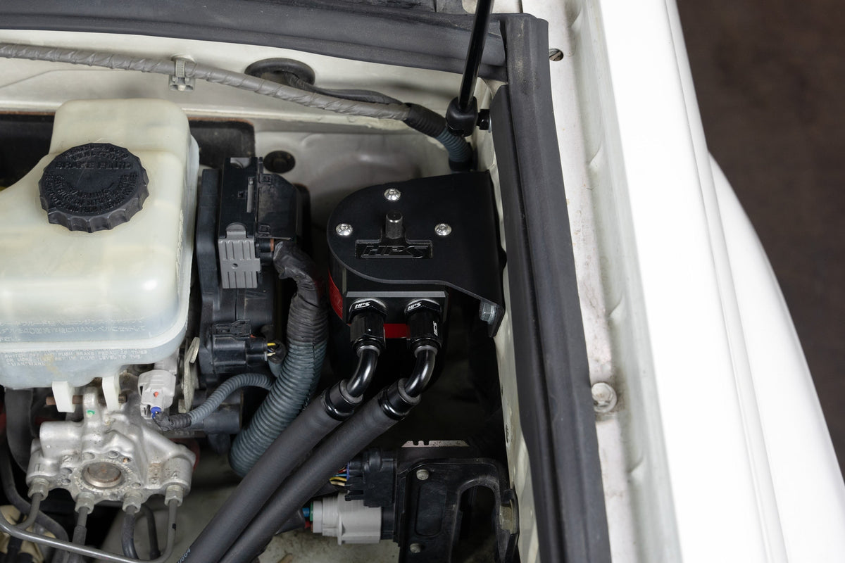 HPS Performance Aluminum Oil Catch Can Kit 2003-2009 Lexus GX470 4.7L V8, 860-019