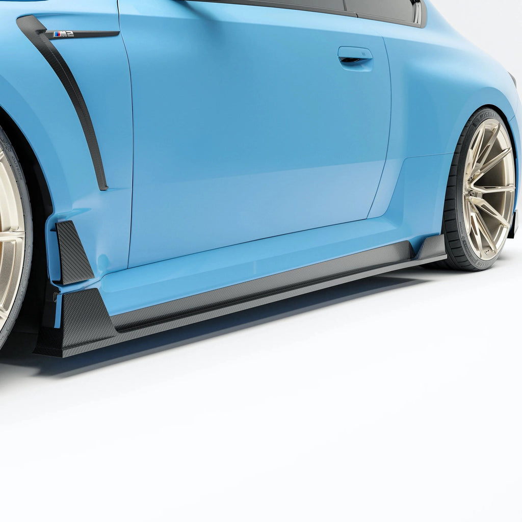 Revozport Carbon Fiber Side Skirts for BMW G80 G81 M3 2021-2024