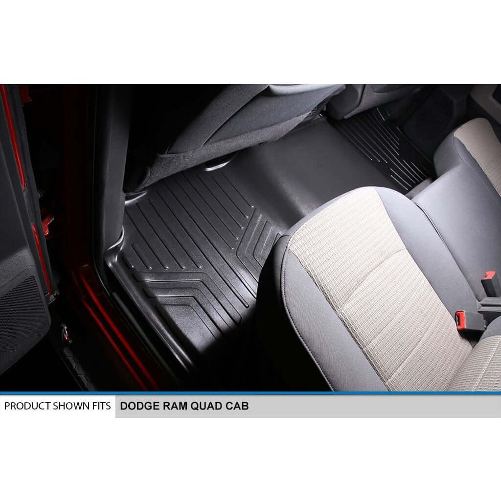 Smart TrimTM Floor Liners For 2009-2012 Dodge Ram 1500 Quad Cab (2 Smaller Rear Doors)
