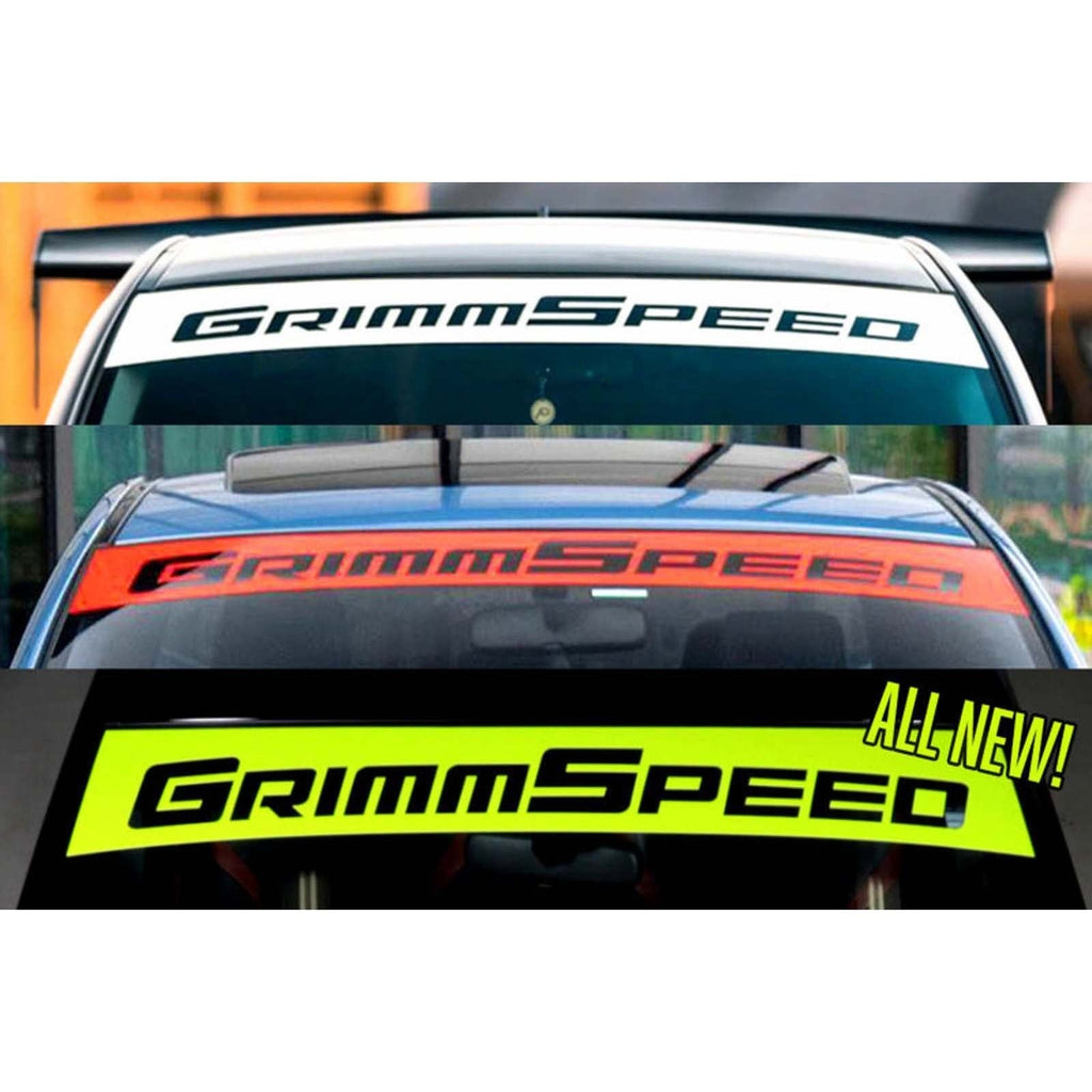 GrimmSpeed Windshield Banner Neon Green - Universal