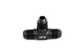 HPS Performance AN Male to Male 3-Way Tee Adapter, Aluminum, Black